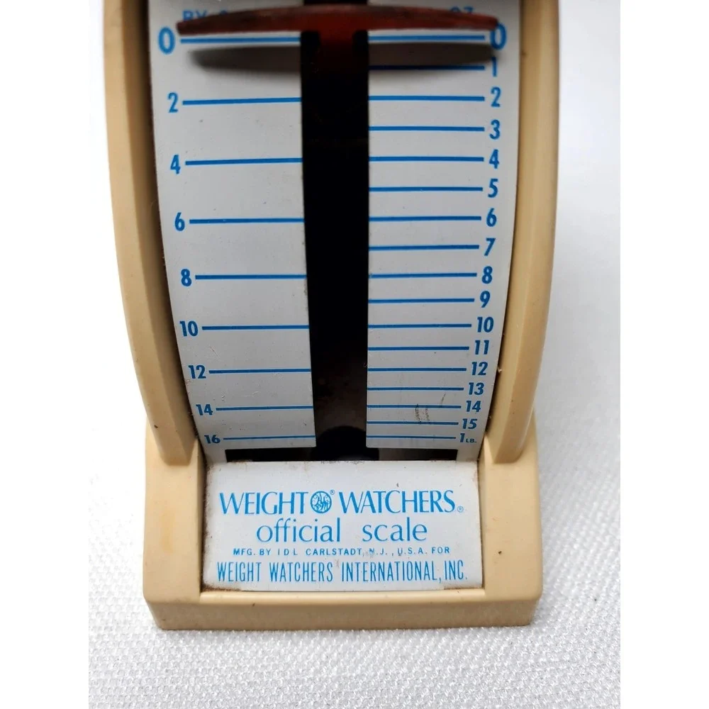 Vintage Weight Watchers Mini Plastic Mechanical‎ Food Scale 1968